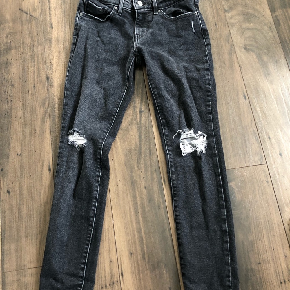 Levi’s 711 black denim jeans
